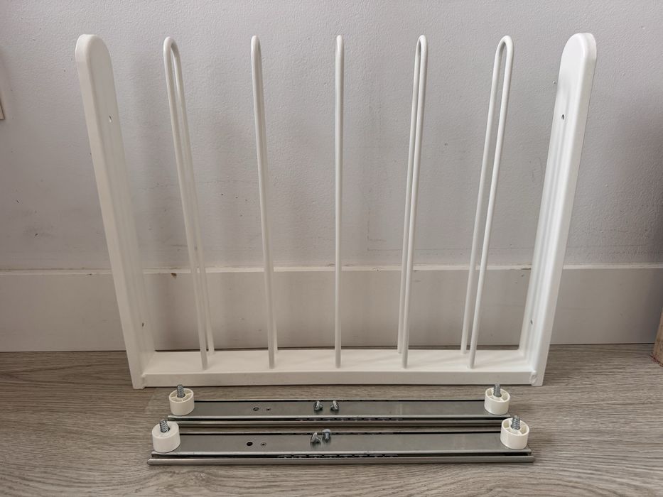 Cabide para calças extraível, branco, 50x35 cm