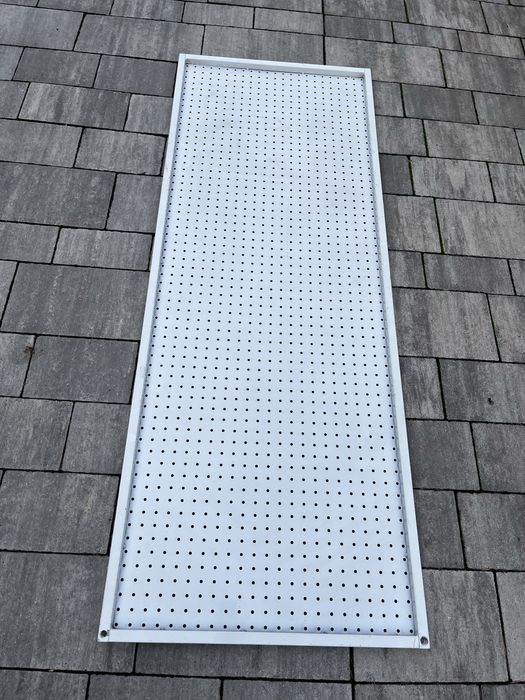 Pancerna metalowa płyta perforowana 60x160 cm Gruba stal Warsztat Regał