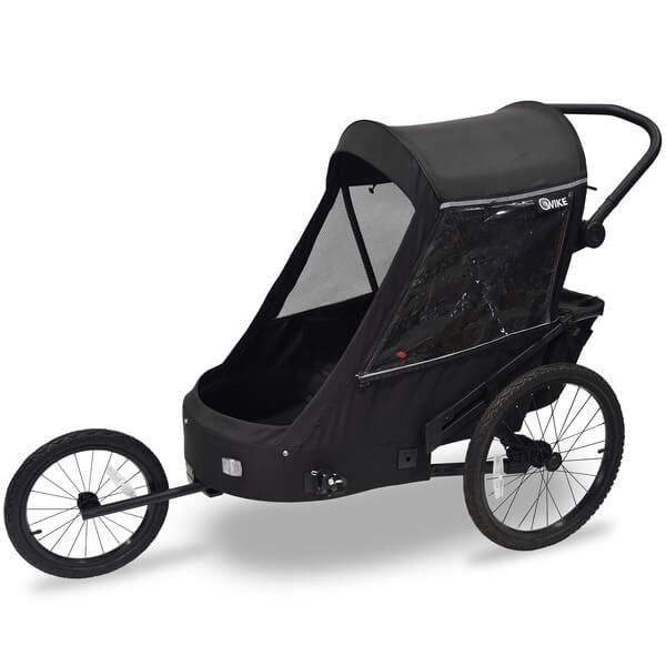 WIKE Premium Double z amortyzacją przyczepka rowerowa