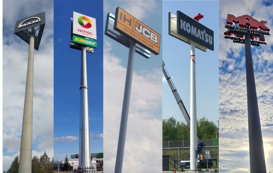 Maszt reklamowy 72 m wysokosci