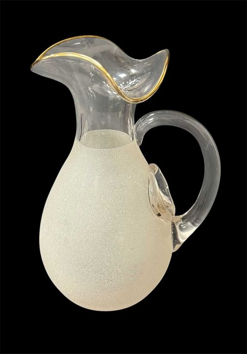 Jarro em cristal e prata