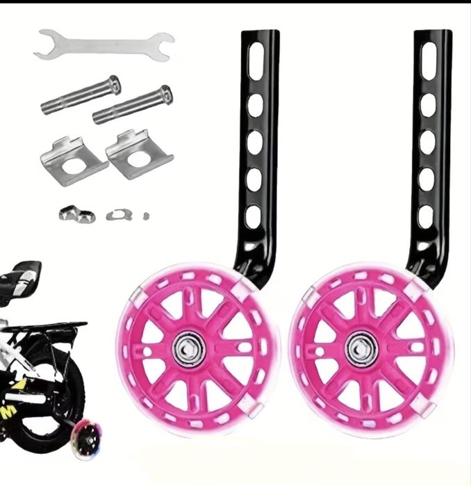 Rodinhas bicicleta rosas