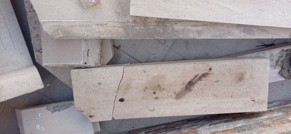 Lareira usada e desmontada