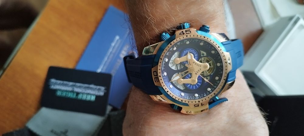 Мужские часы Reef Tiger  Aurora Consept RGA3503-PLGLR  \-PBSG