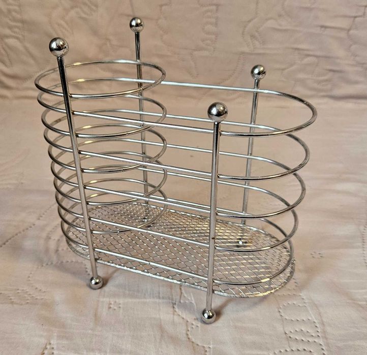 Підставка для столових приладів (метал хромований)