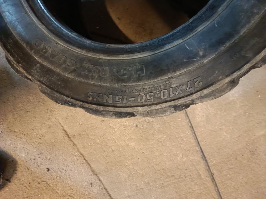 Opony przemysłowe 27x 10.50 - 15 NHS. BKT