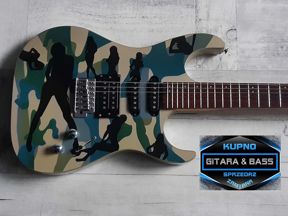 Super Gitara Washburn Pro Series Lady Camouflage -wysyłka Free-zamiana