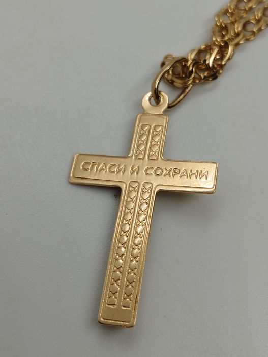 Золотой крестик 1.52 грамма