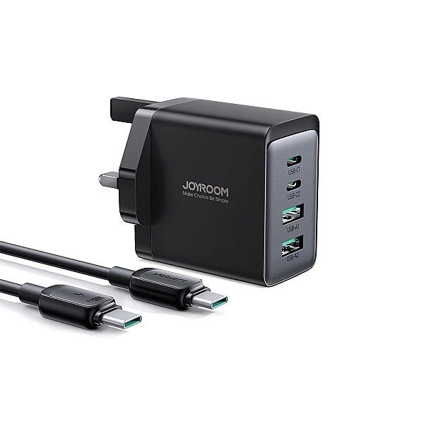 Ładowarka sieciowa Joyroom Tcg02 Pd Usb-c Usb-a 67w GaN (uk) + kabel U
