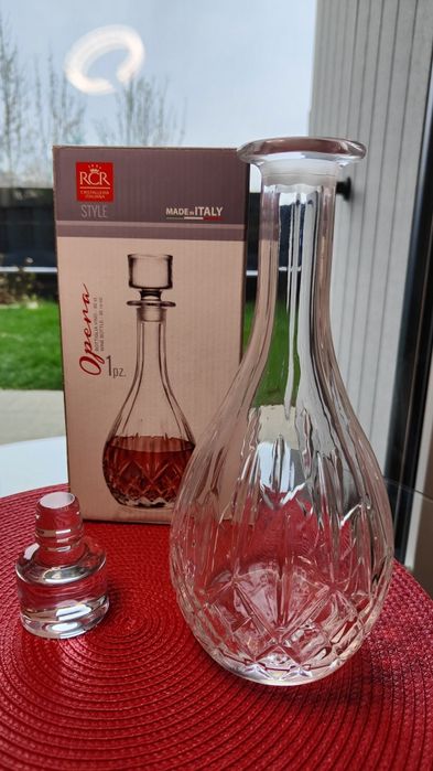 Karafka na wino kryształowa RCR