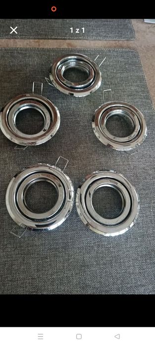 5 oprawek LED wpuszczane w płytę