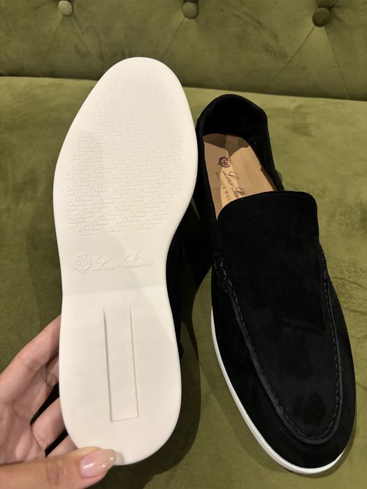 Loro Piana 43 чорні, натуральна замша якість 1:1