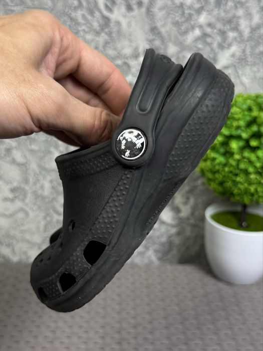 Crocs кроксы сандали C8-9 25-26 размер детские черные