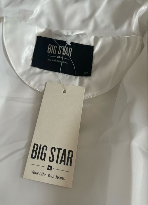 Kurtka biała pikowana Big Star S nowa