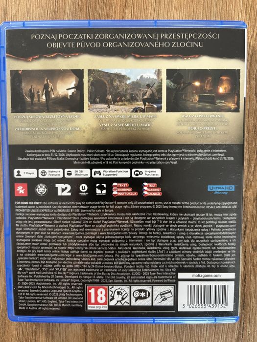 Mafia The Old Country PS5