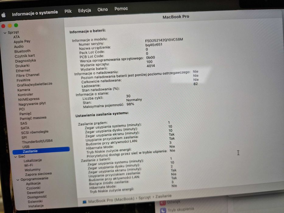 Macbook PRO 16 2023/ M2 PRO/ 16GB/ 512GB/ Space Gray/ 30 cykli/ Grad A