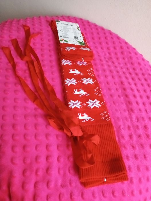 Sprzedam nowe podkolanówki damskie kolor czerwony