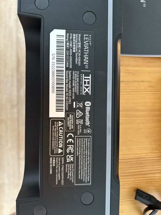 Soundbar razer leviathan v2 podswietlenie led