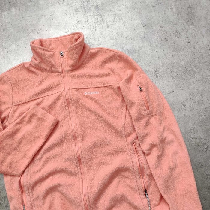 DAMSKA PREMIUM Bluza Trekking Thermal Polar Columbia Łosoś Róż Suwak