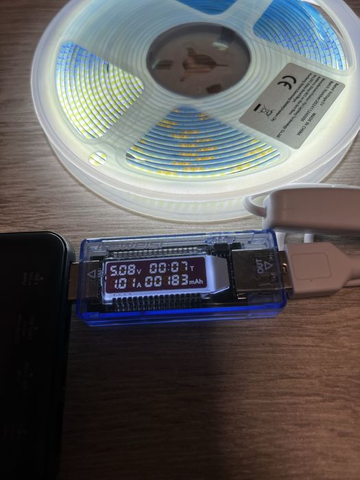 Led стрічка 5 воль СОВ від павербанку