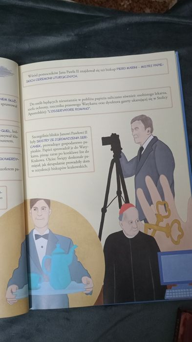 Używana książka o papieżu