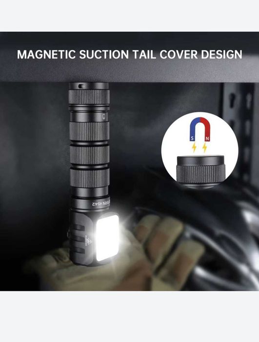 Latarka czołowa Sofirn HS42 białe i czerwone światło + akumulator 1865