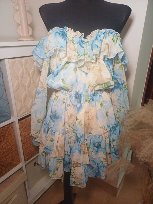 Sukienka kwiaty boho wesele