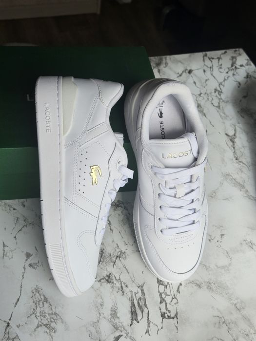 Кеди Lacoste T-Clip set 224 шкіряні білі