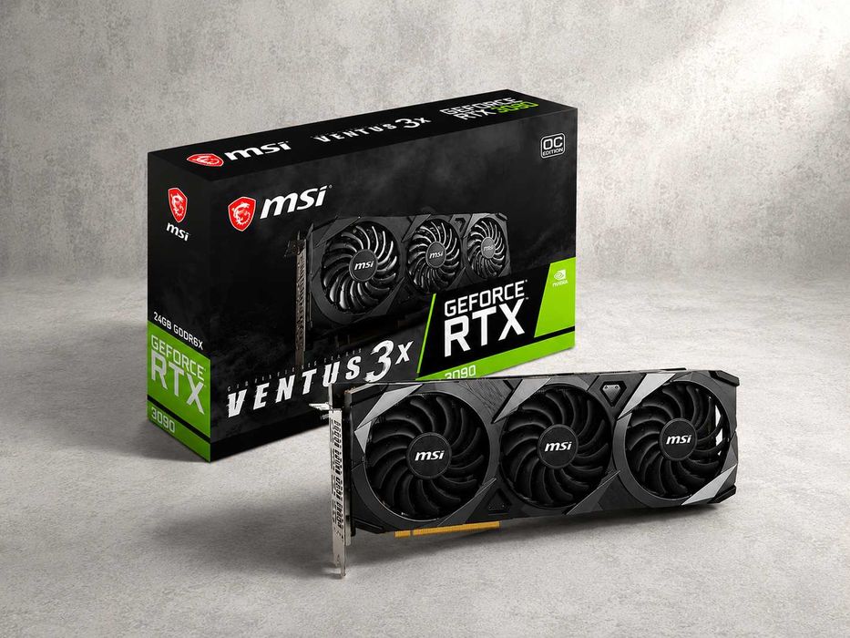 Відеокарта GeForce RTX 3090 MSI VENTUS 3X OC 24GB GDDR6X 384bit (HDMI, 3 x DisplayPort) НОВА! + Гарантія 30 днів