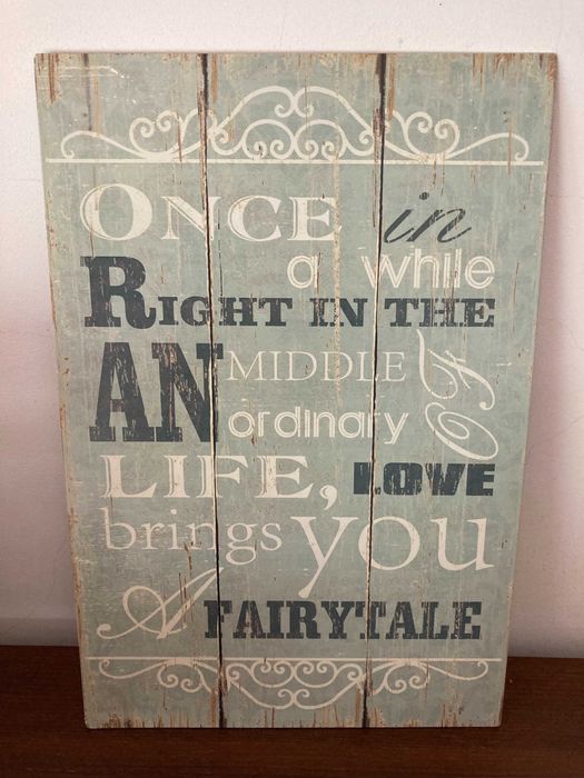 Placas de decoração com frases