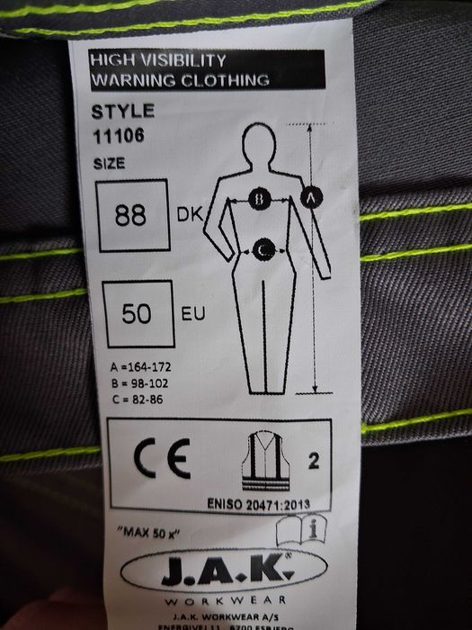 Odblaskowe spodnie robocze