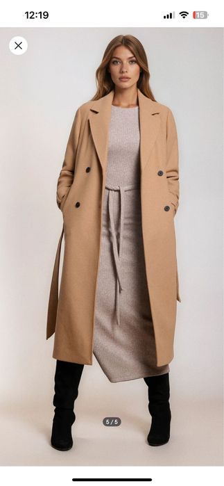 Пальто бежеве , розмір L