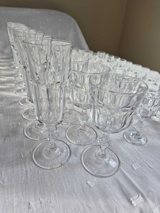 Kieliszki kryształ zestaw 64 kryształ sztuk wino whisky wodka likier