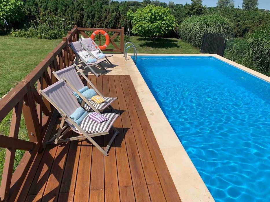 Kępiny Wielkie – całoroczny dom z basenem i sauną, 2500 m² ogrodu nad Nogatem