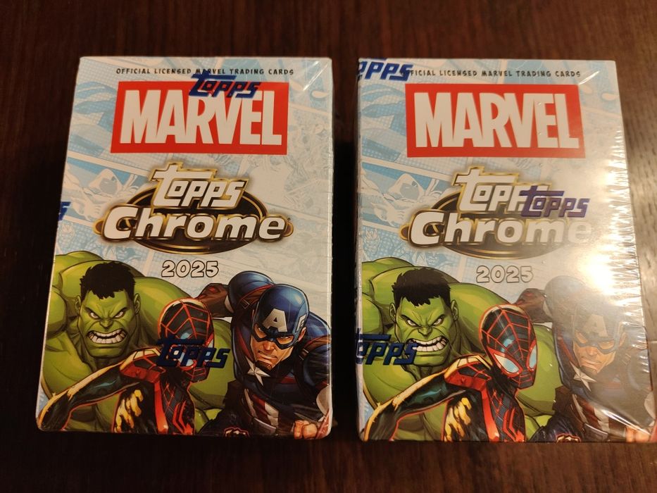 Karty topps chrome 2025 box x2