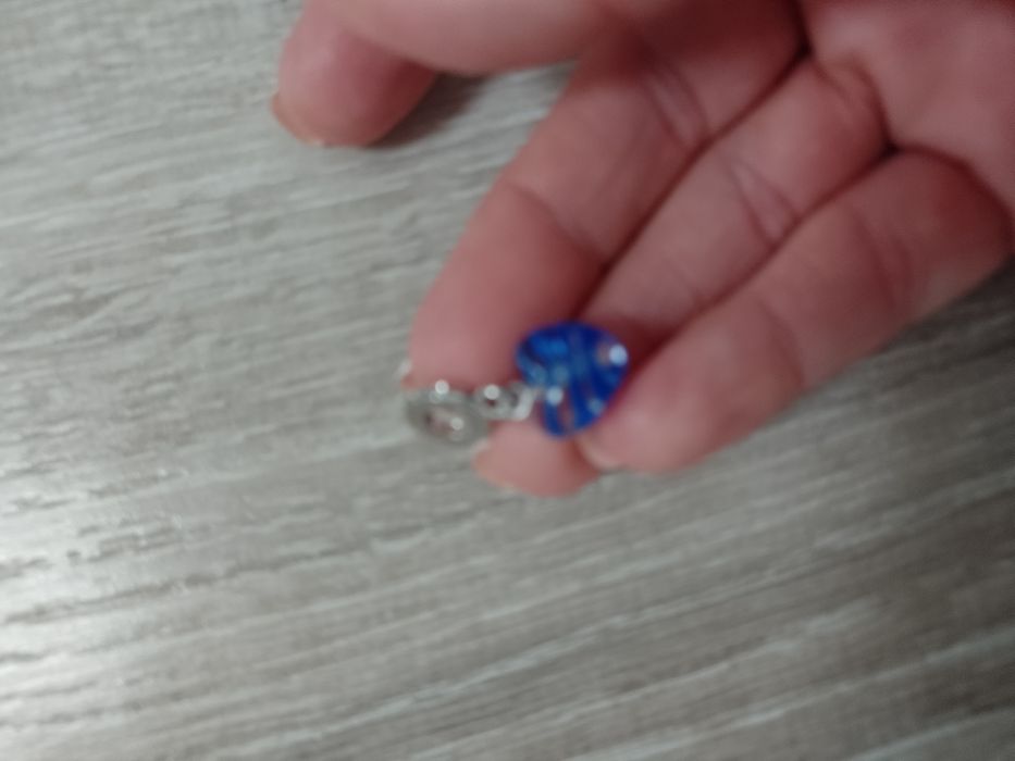 Serduszko charms niebieskie