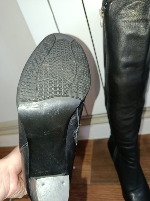 Зимові кожані сапоги