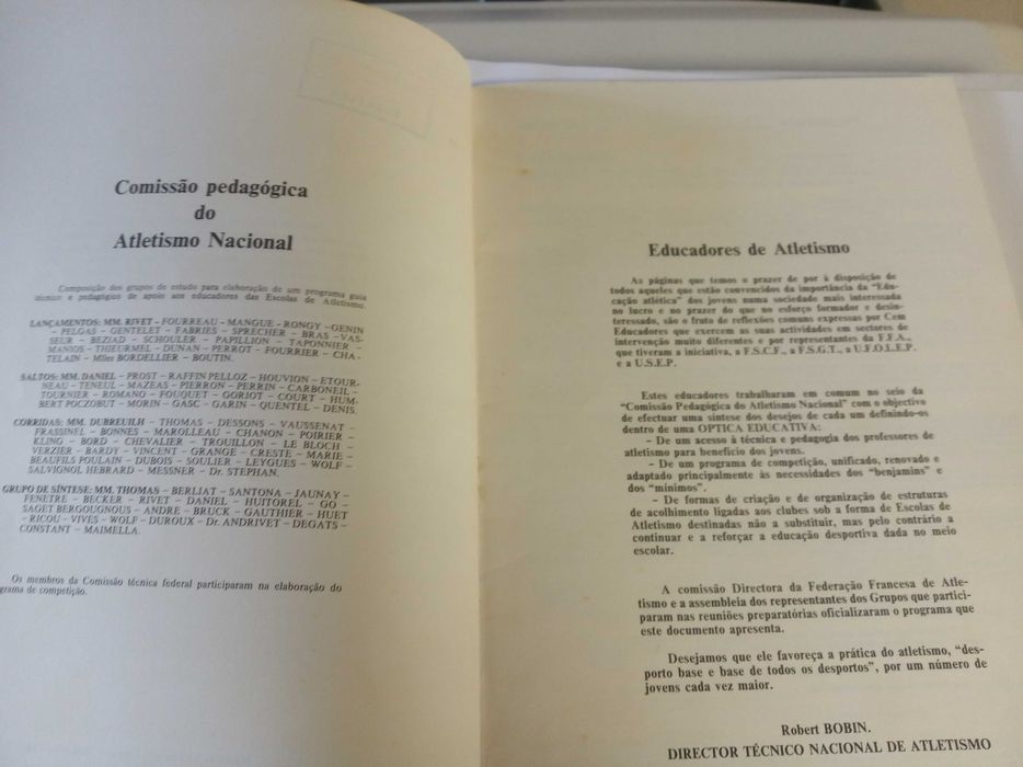 Atletismo - Escola de Atletismo 1976