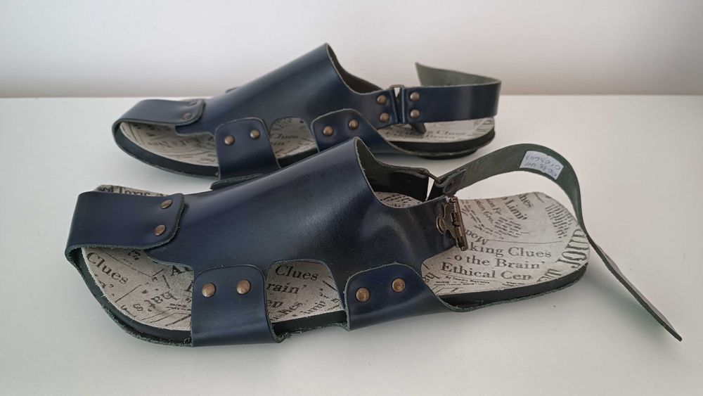 Sandały skórzane męskie, nowe 43.