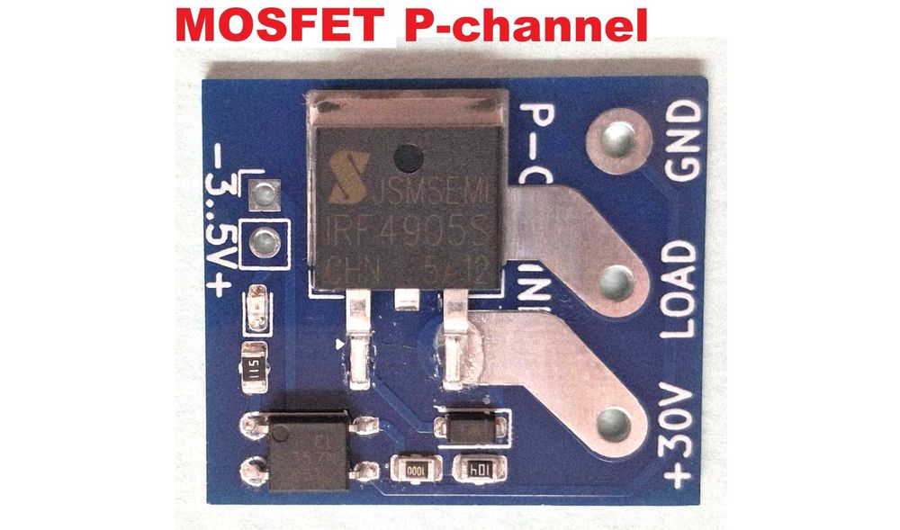 Модуль MOSFET P-channel 30A з опторозв'язкою