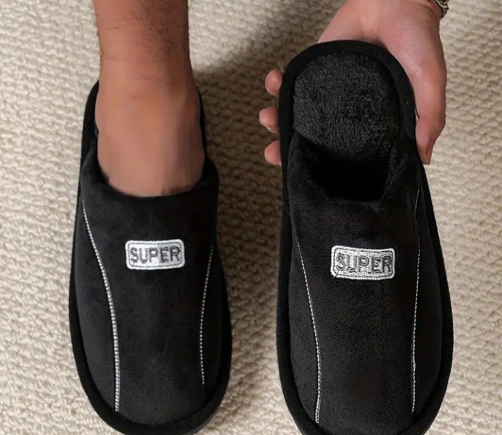 Тапочки мужские черные 25 см и тапочки угги коричневые 26 см