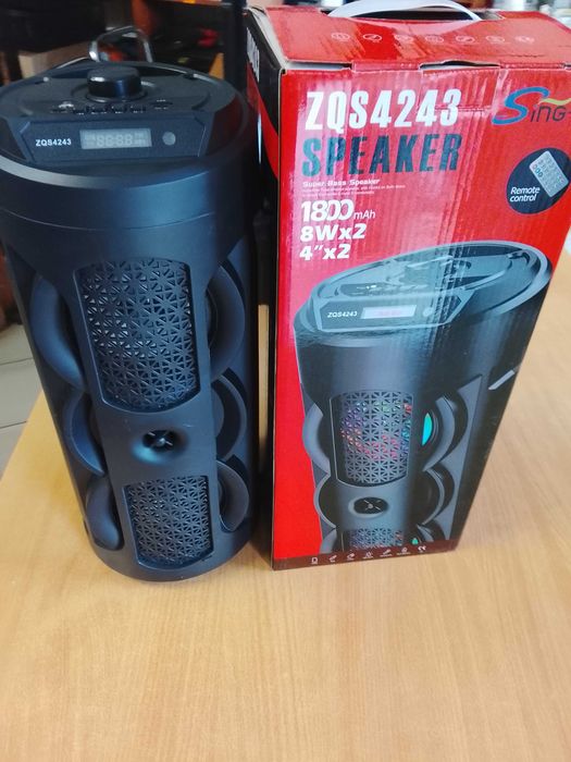 Nowy - Duży głośnik Bluetooth z radiem i pilotem / Polecam