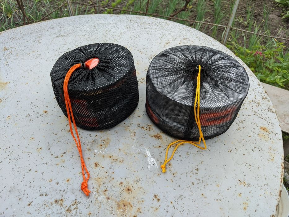 Набір легкого посуду туристичного алюміній та тітан