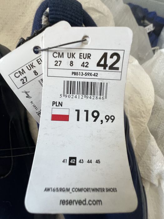 Trampki meskie Reserved 44 podiadam 42 i 41 po kilka sztuk