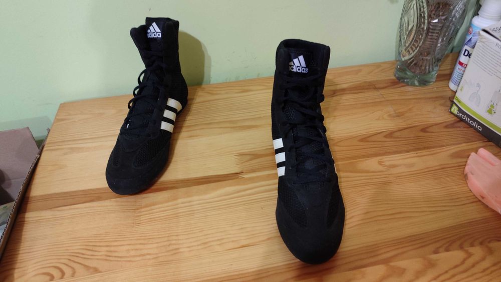 Боксерки,борцовки Adidas Box Hog 45р. стелька 29,5 см.