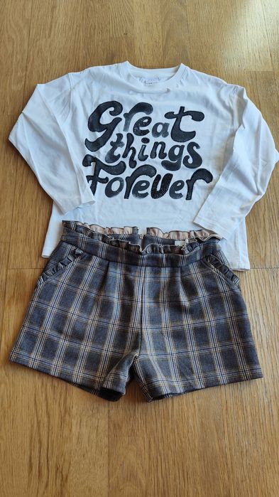 Calções Ativo + Camisola Zara - 10 Anos