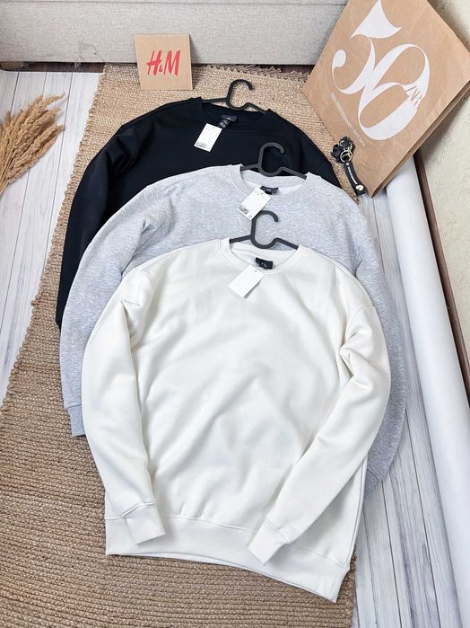 Чоловічий світшот на флісі вільного крою H&M - Святкові знижки