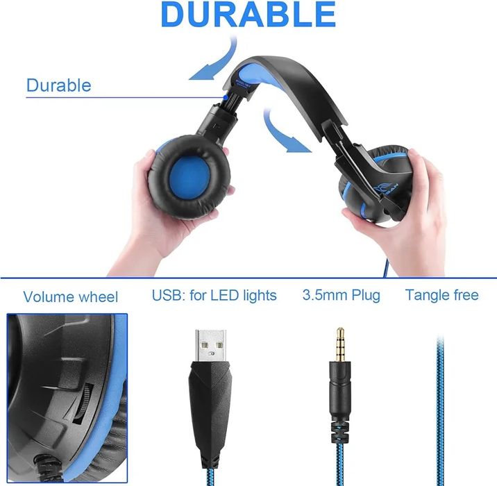 Zestaw słuchawkowy gamingowy słuchawki do gier yinsan tm-7