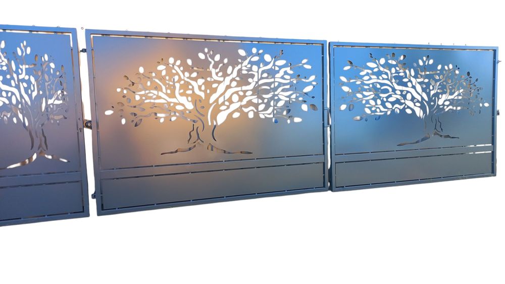 Wysoka brama 170cm szerokość 5m furtka 1m