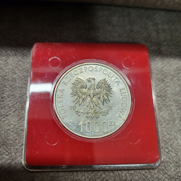 Muzeum Ślaskie srebro Próba 1000 zł 1987